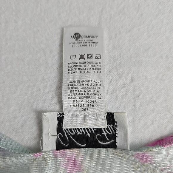 Vanity Fair Light Green Pink Floral Chemise Short Nightgown Dress Small Feminine - Picture 6 of 6